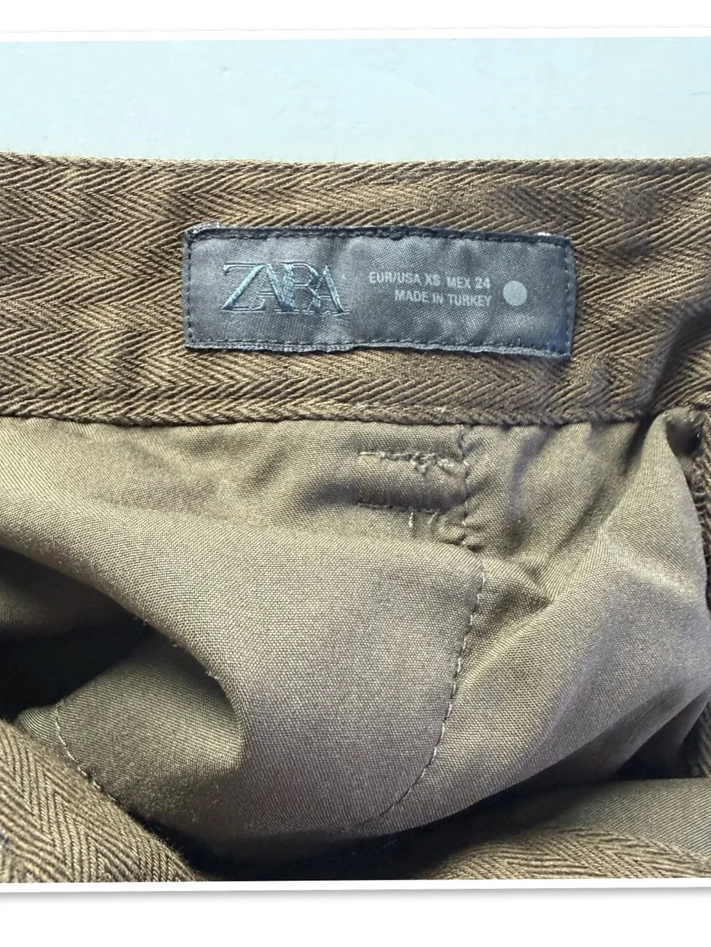 Zara High-Rise Barrel Leg Pants